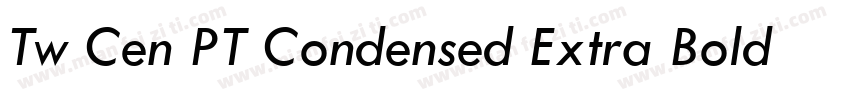Tw Cen PT Condensed Extra Bold字体转换